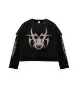 Chew Forever Black on Black Rose Gold Studded Roach Longsleeve 700x793 1