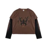 Chew Forever Brown Rose Gold Studded Roach Longsleeve 150x170 1