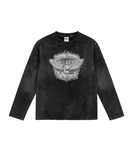 Chew Forever Earth Angel Waffle Longsleeve scaled 1