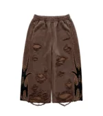 Chew Forever Rose Gold Studded Roach 3 4 Shorts Distress scaled 1