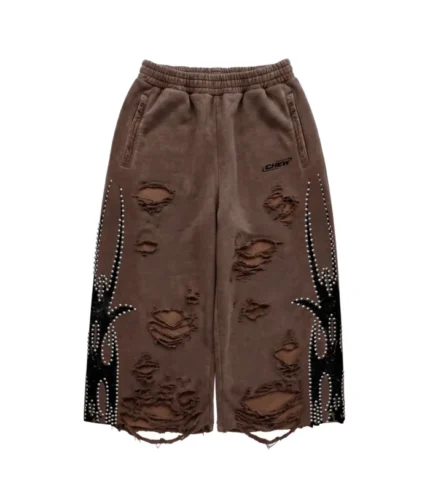 Chew Forever Silver Studded Roach 3 4 Shorts 700x793 1
